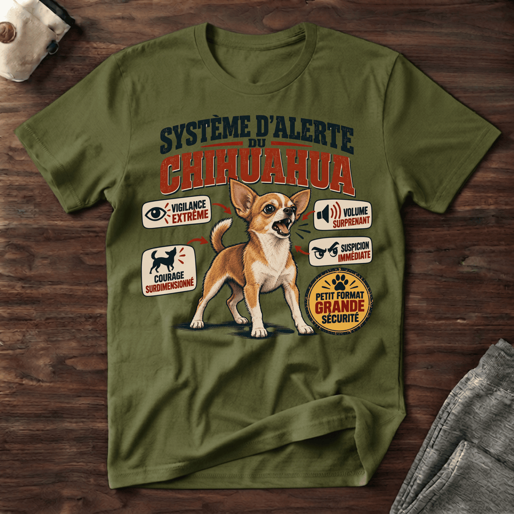 Système d'alerte du Chihuahua - T-Shirt