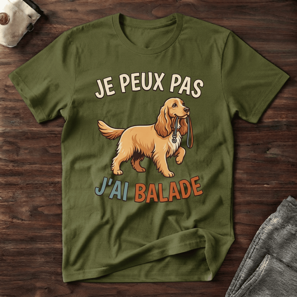 Je peux pas j'ai balade / Cocker - T-Shirt