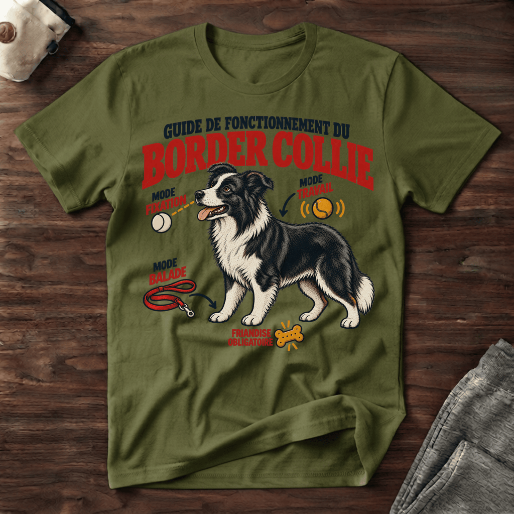 Guide de fonctionnement du Border Collie - T-Shirt