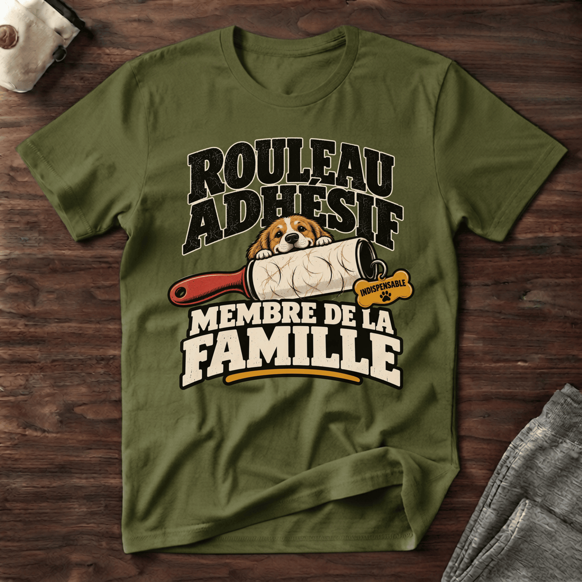 Rouleau adhésif / Membre de la famille - T-Shirt