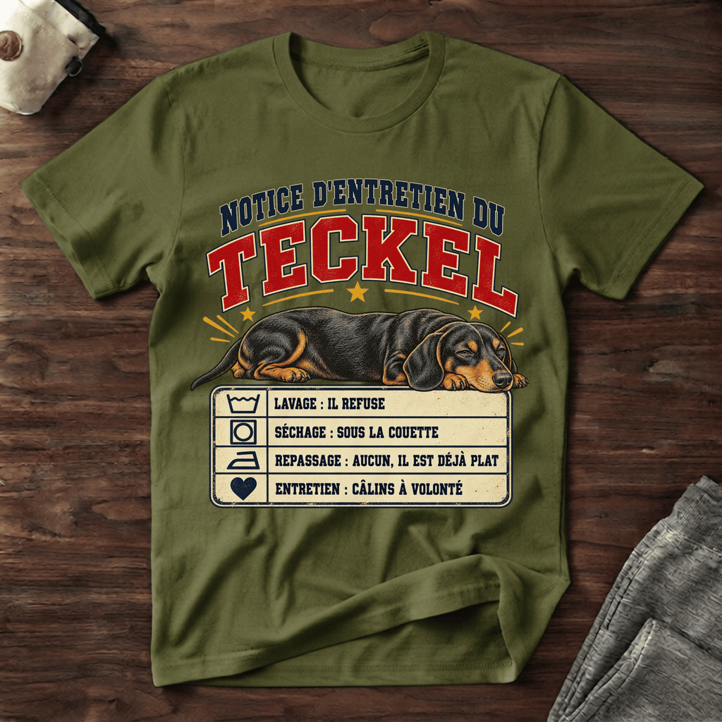 Notice d'entretien du Teckel - T-Shirt