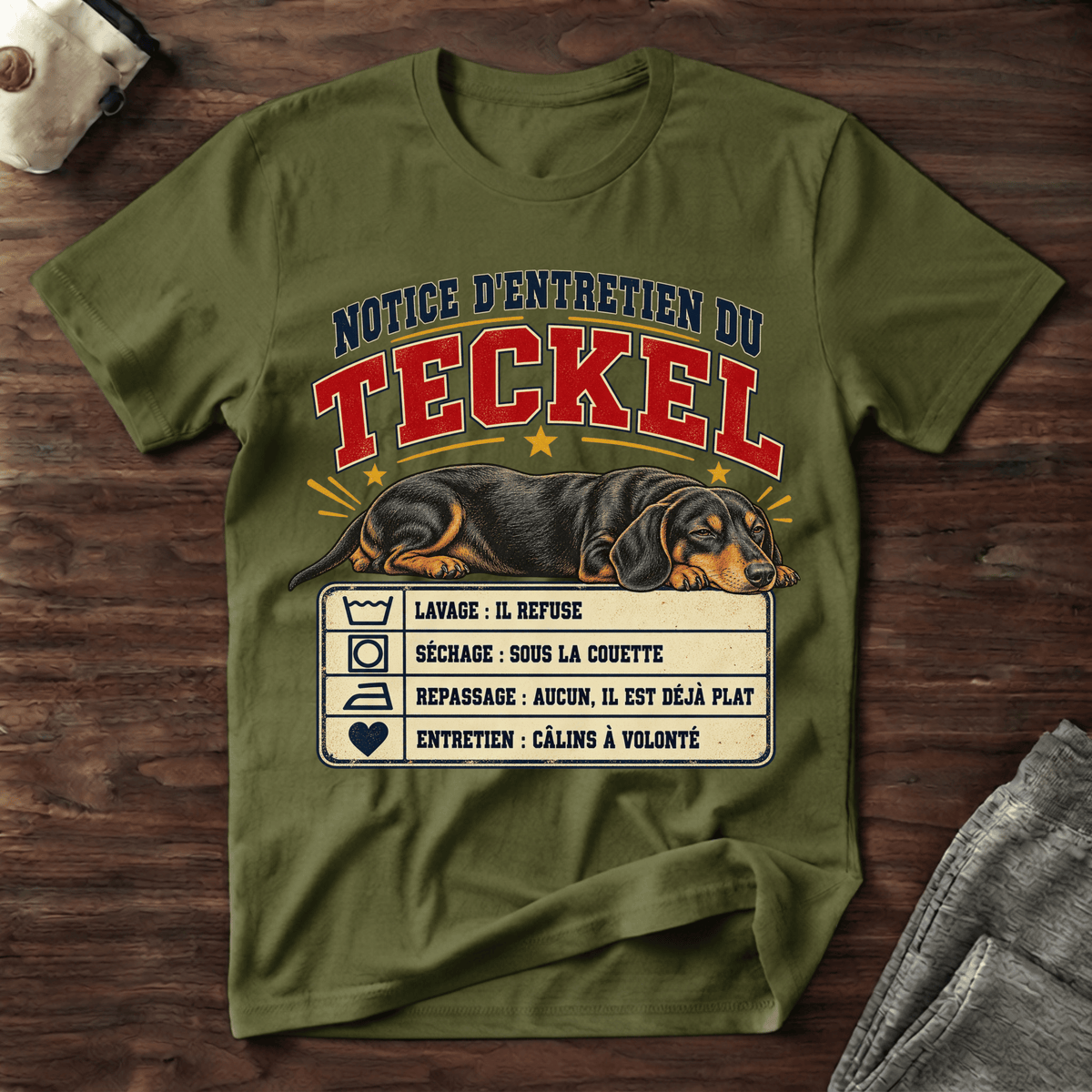 Notice d'entretien du Teckel - T-Shirt