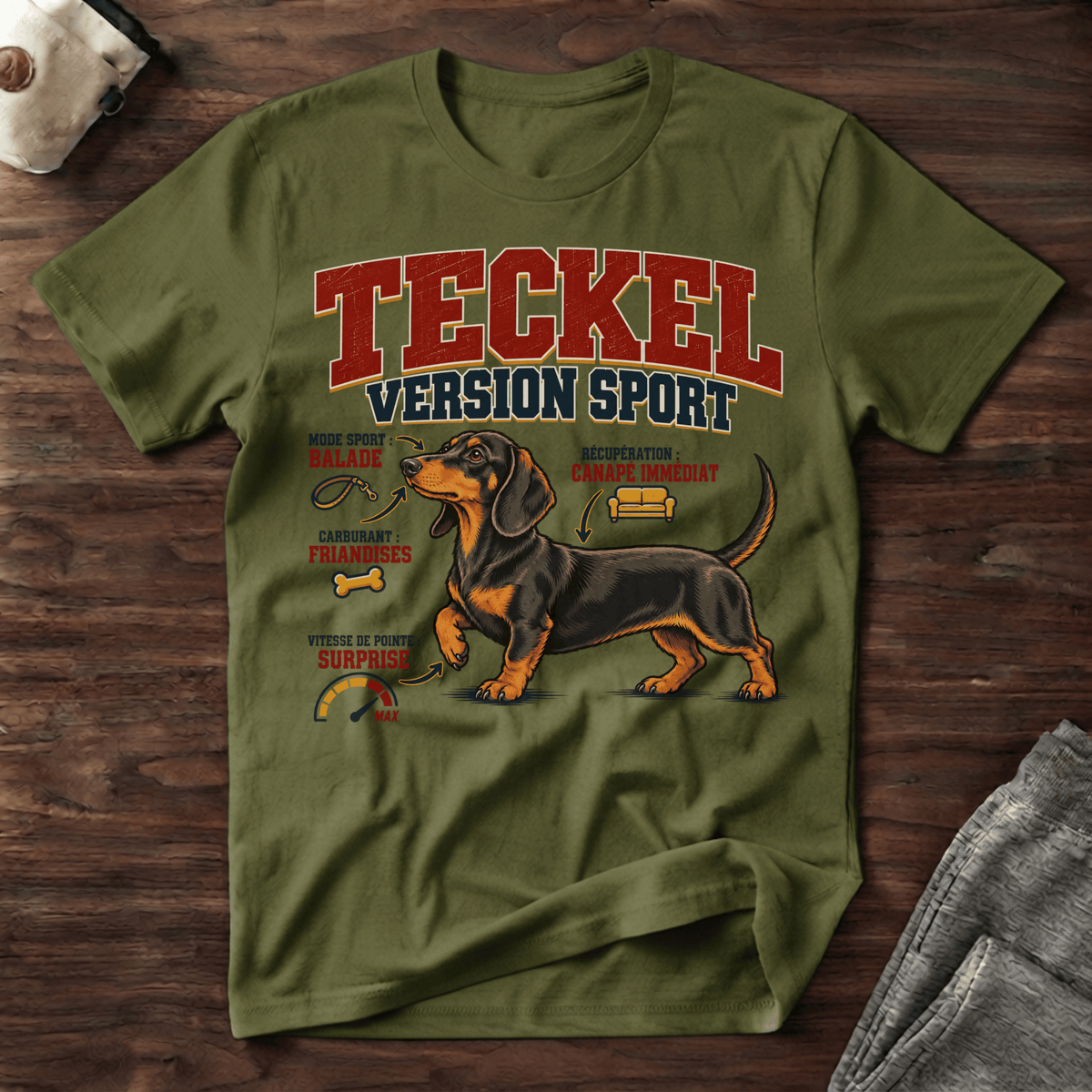 Teckel version sport - T-Shirt