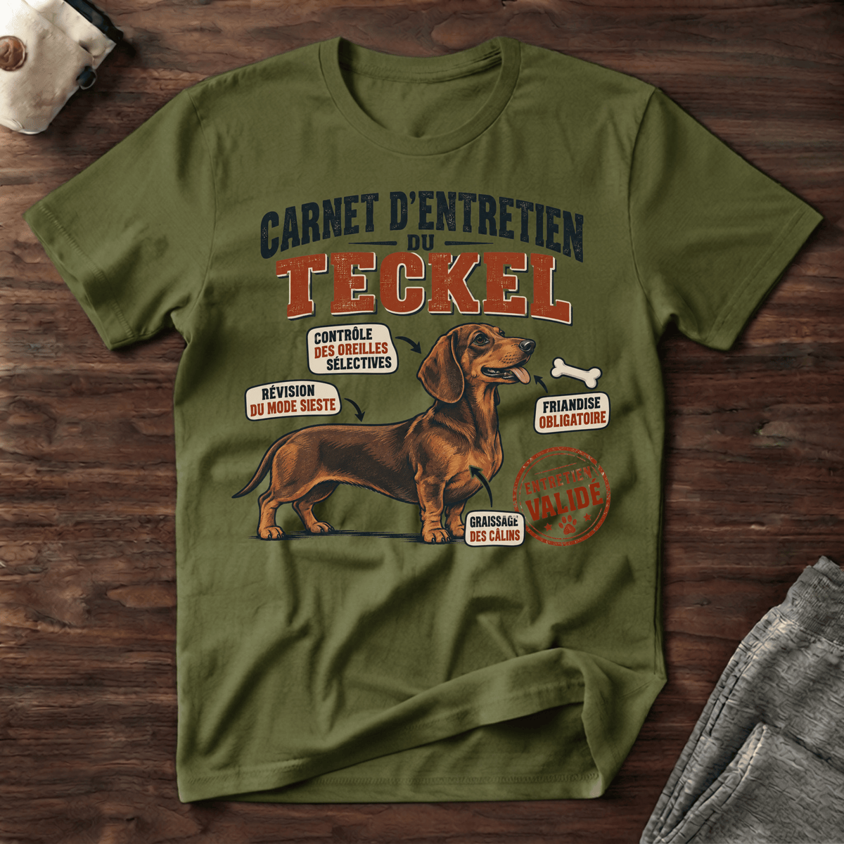 Carnet d'entretien du Teckel - T-Shirt